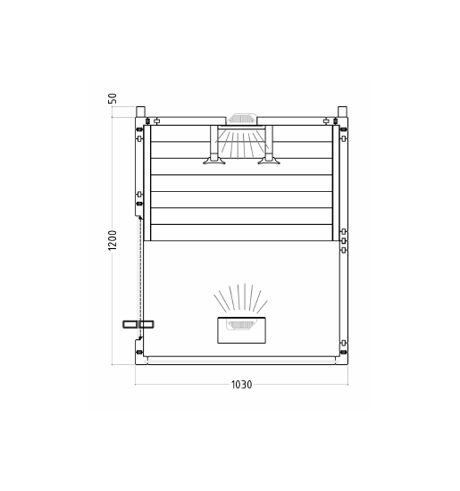 Sauna a infrarossi minimale con riscaldamento avanzato e controllo preciso.