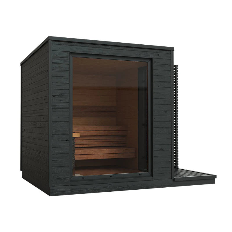 Sauna elettrica KUUT - Premium M con porta in vetro.