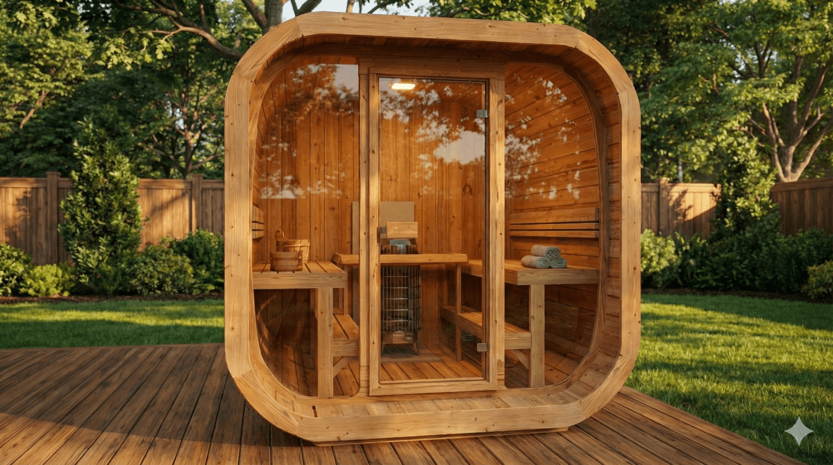 Outdoor Sauna Cube 220 - Saunamo