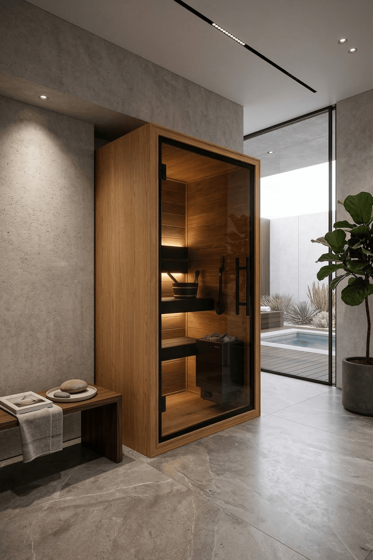Sauna da interno Thermo Black 110