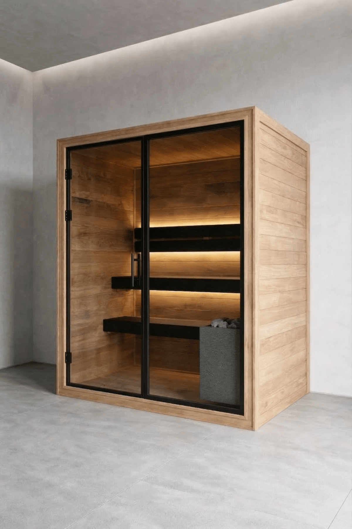 Sauna da interno Thermo Black 150