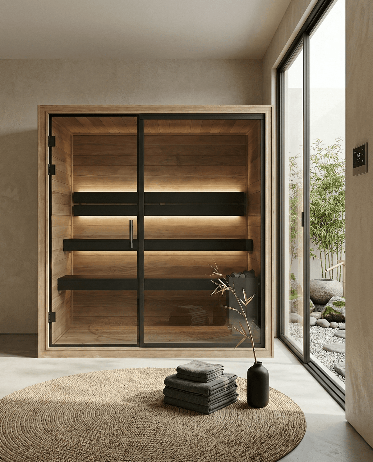 Sauna da interno Thermo Black 220