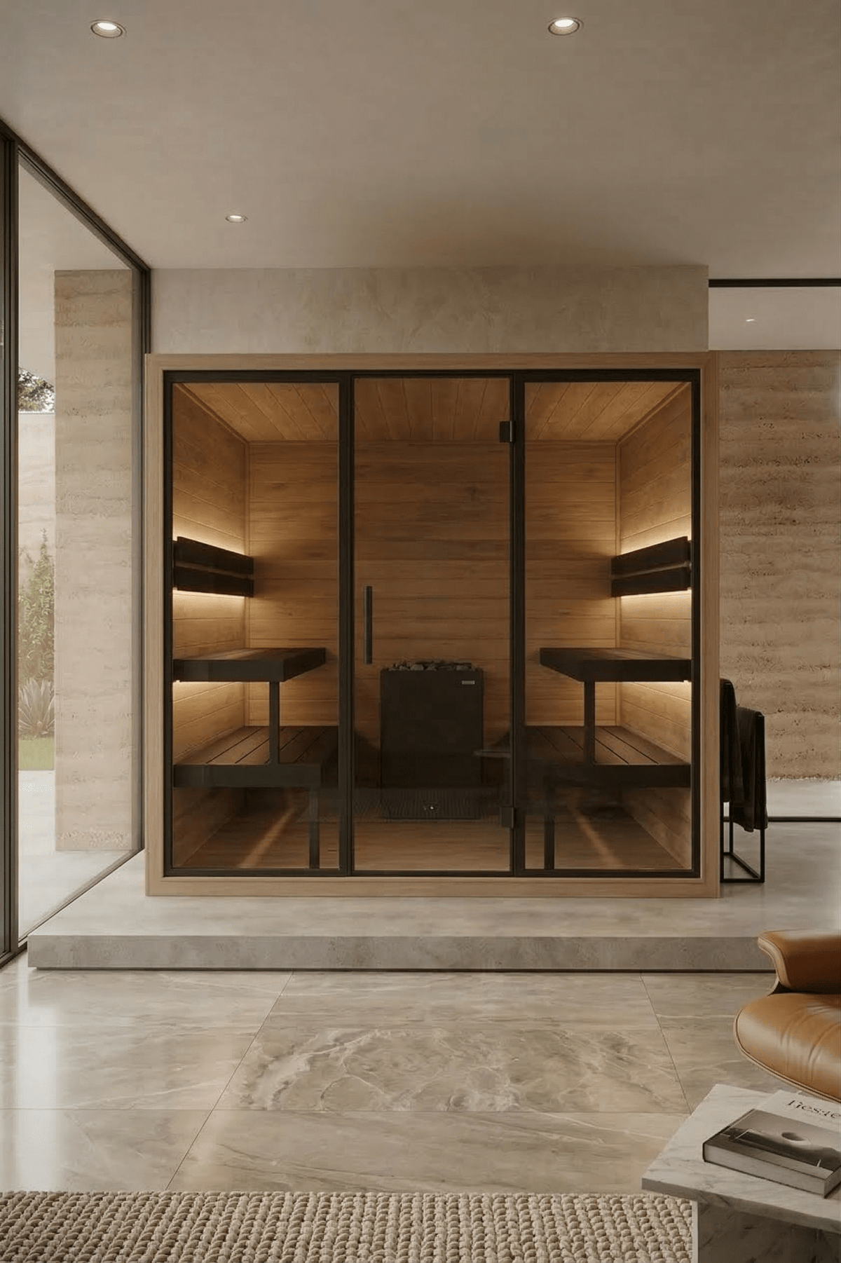 Sauna da interno Thermo Black 220 Plus