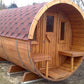 Saunamo Sauna in legno a forma di botte Barrel 400.