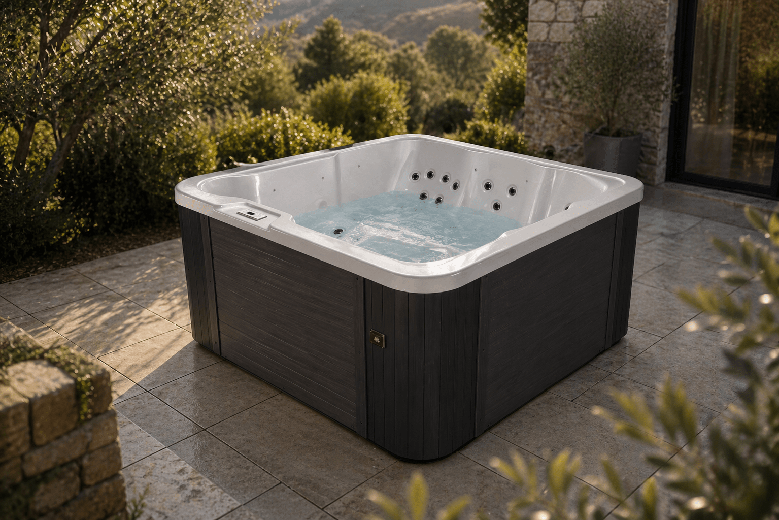 Spa Vellamo instalado no exterior